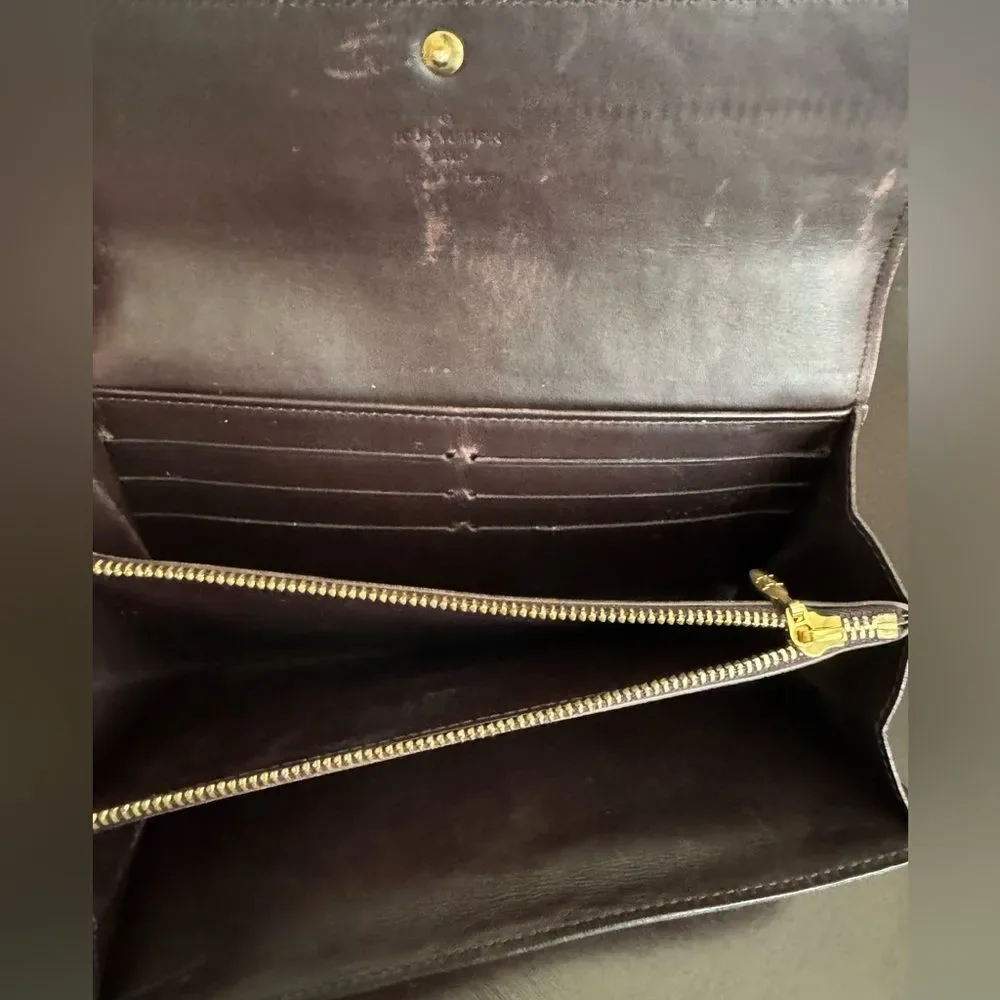 Louis Vuitton Vernis Amarant Sarah Wallet